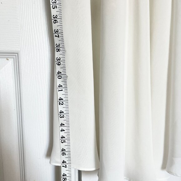 Via Nicci Lace Chiffon Maxi Nightgown White Ivory Size Medium | Coquette Retro - Picture 7 of 10